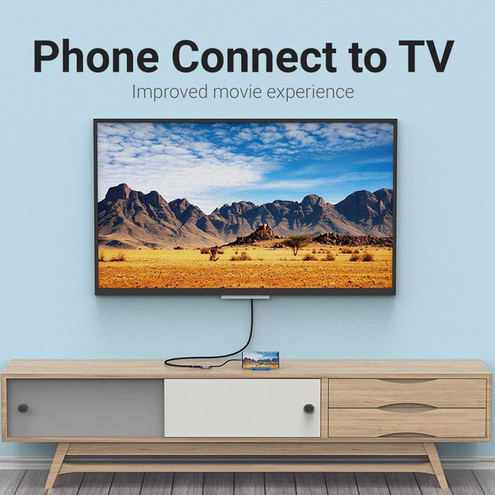 Vention Conversor USB-C Macho a HDMI Hembra 15cm Plata Vention Conversor USB-C Macho a HDMI Hembra 15cm Plata